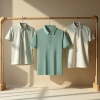 Physical wholesale summer new high-quality men's short-sleeved T-shirts, cotton thin business lapel men's POLO shirts, comfortable and breathable Application Scenario